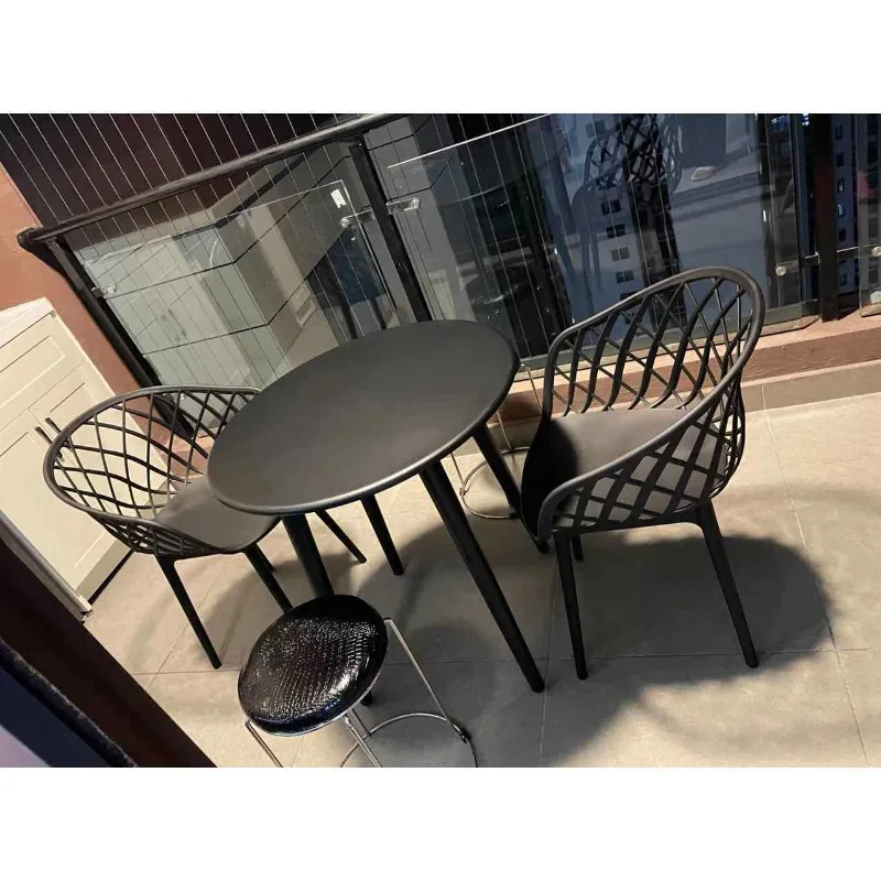 Round table and chair combination balcony Leisure negotiation table Sitting area Outdoor