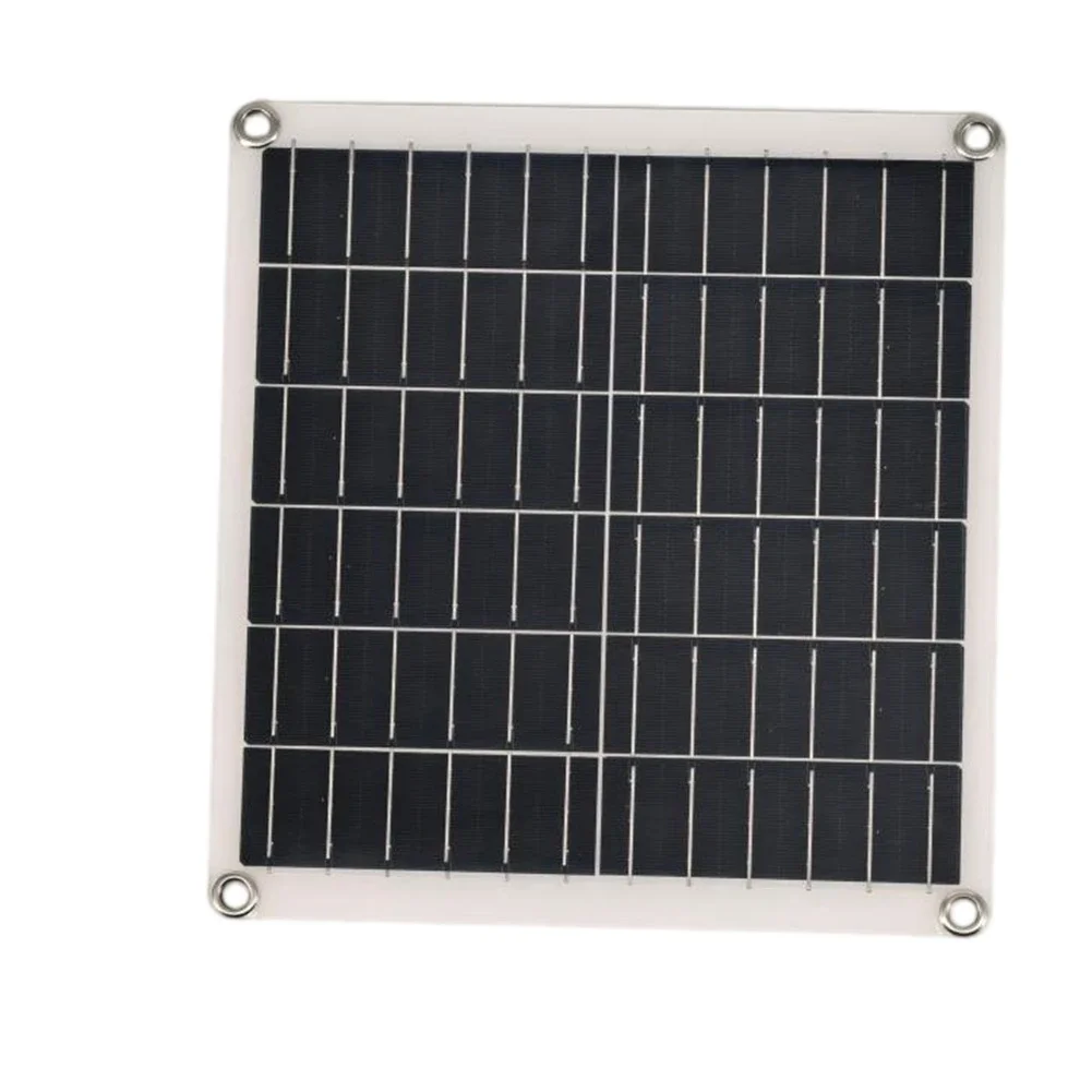 Portable 10W Solar Fan with USB Charging Dual Use Table Floor Fan for Camping RV Greenhouse and Outdoor Ventilation