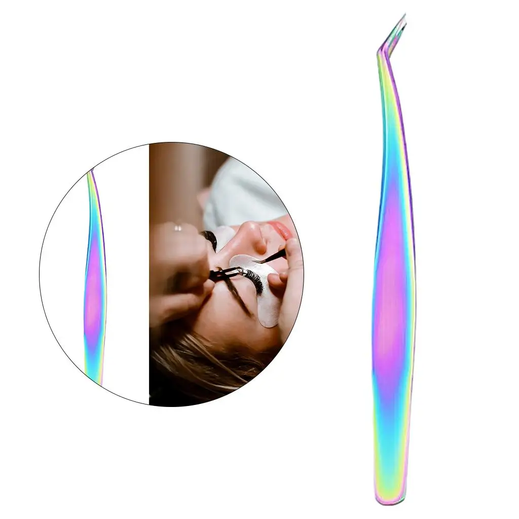 Ensemble de pincettes de coiffure pour cils, outil d'isolation de précision en acier inoxydable pour Extension de cils, maquilleur et utilisation en Salon