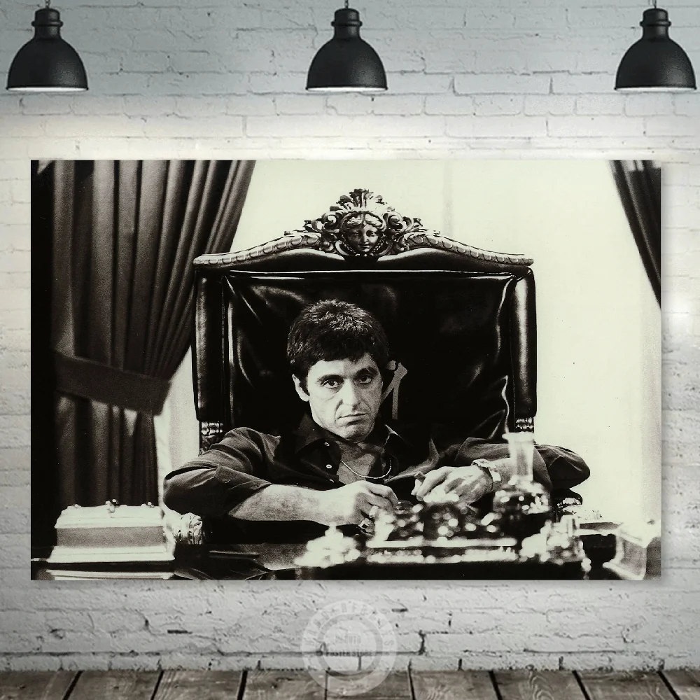 

Scarface Character Movies Art Poster Canvas Painting Classic Portrait Vintage Prints Wall Art Office Living Room Home Decoration