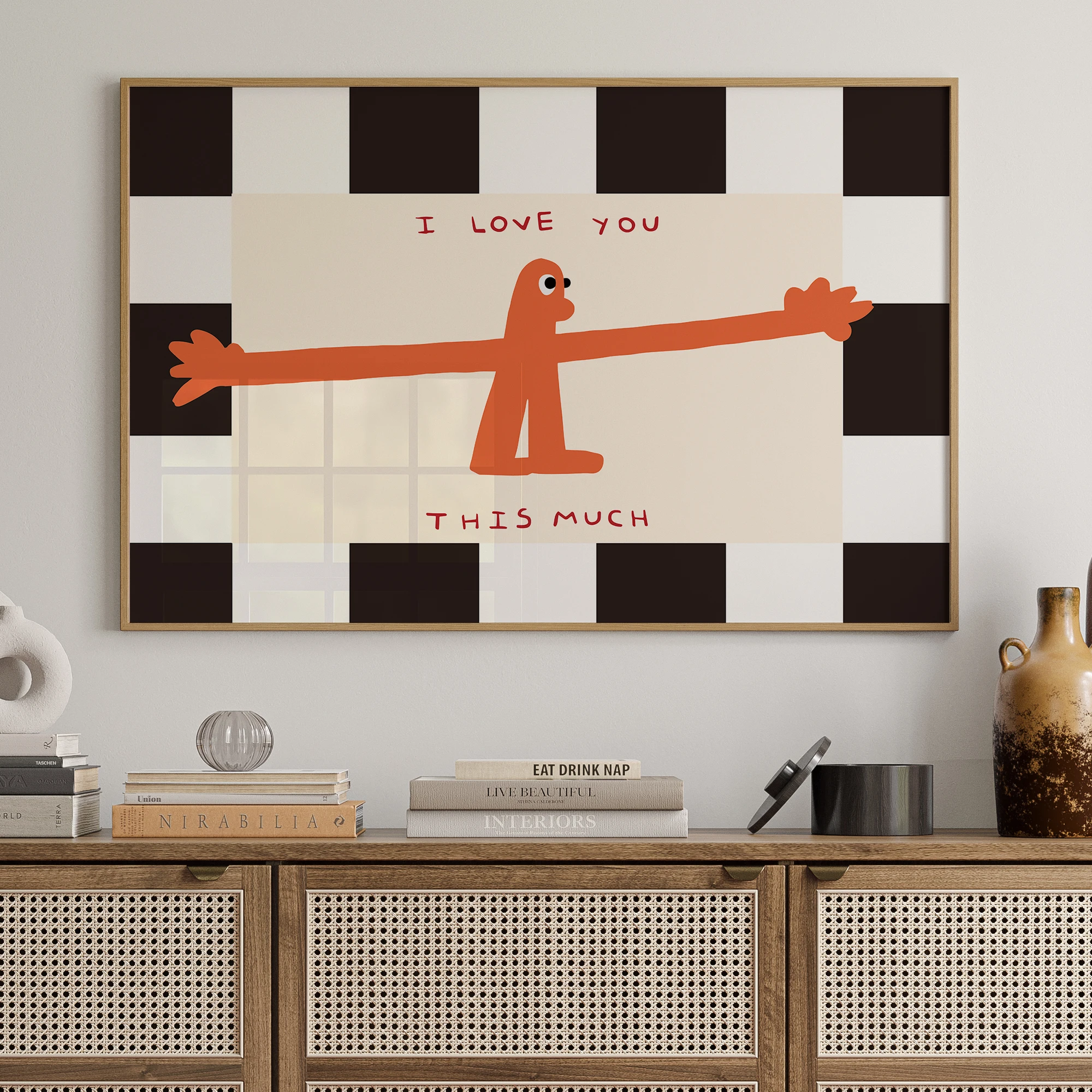 Wandkunstdruck mit Zitat „I Lo – Home Decor Quotes Bewertung und Preis