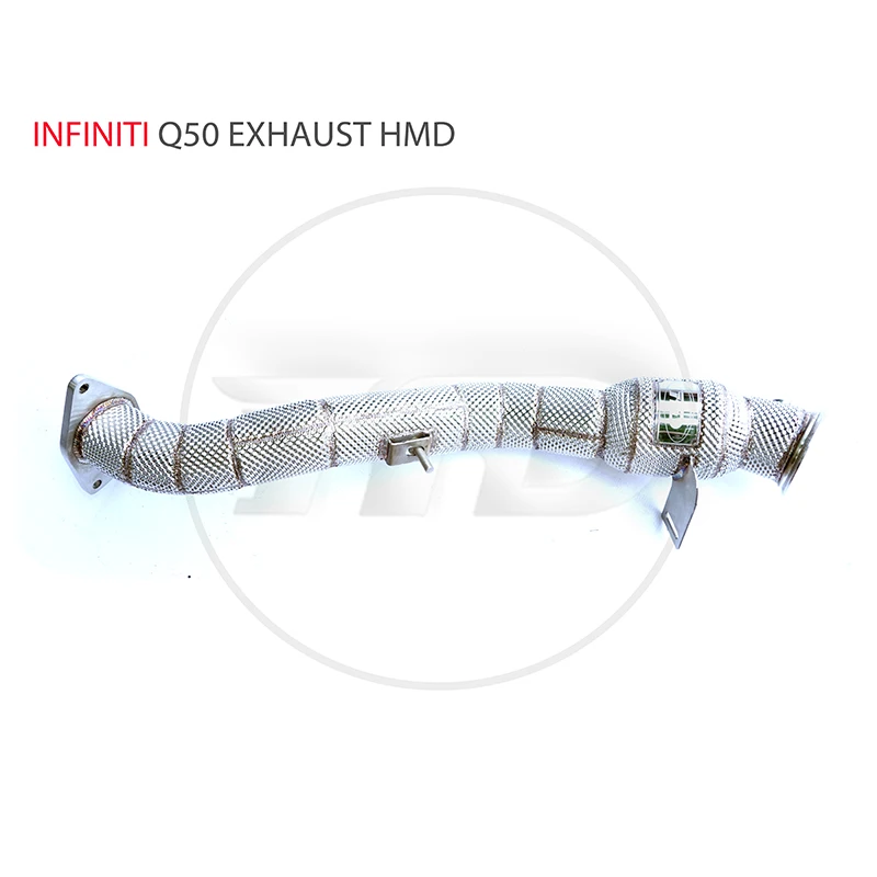 HMD Exhaust Manifold Downpipe for Infiniti Q50 2.0T Car Accessories With Catalytic converter Header intake manifolds