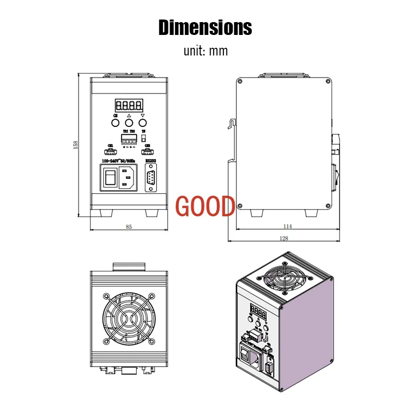 Digitaler 2-Kanal-Standard-LED-Dimmer/Controller für Vision-Beleuchtungssystem