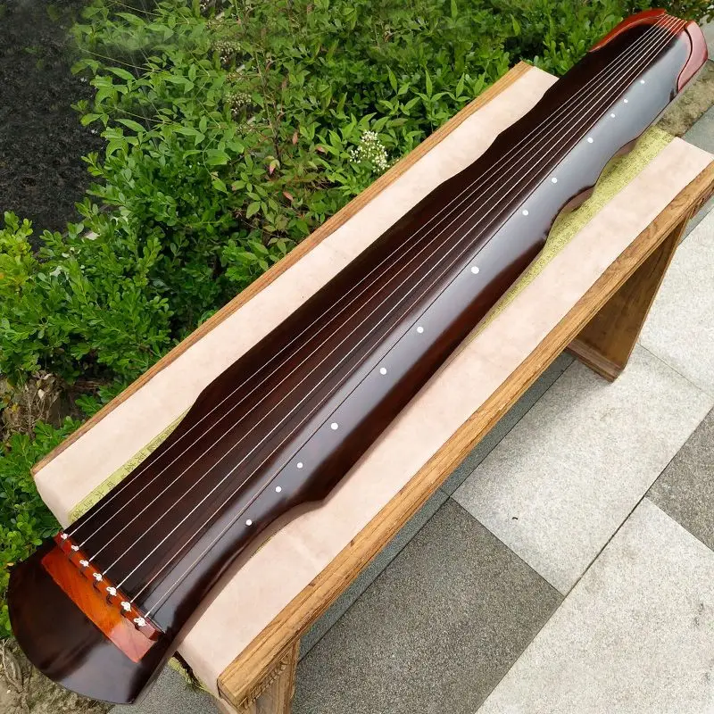 Fuxi Guqin 7 Strings Paulownia Wood Guqin Instrument Black Brown Handmade Guzheng Beginner Traditional Chinese Music Instrument