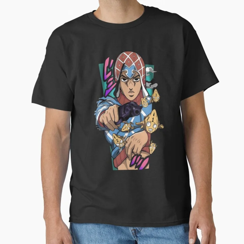 

The best Jobro of all time JJBA 80s Manga Jojos bizarre adventure Anime t shirt for men Large size Tops S-6XL 100% cotton tee