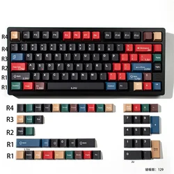 Mixed Light R3 Keycaps Cherry Profile Gaming Keycaps Cherry PBT Material 129/23 Keys Keycaps For MX Switch Mechanical Keyboard