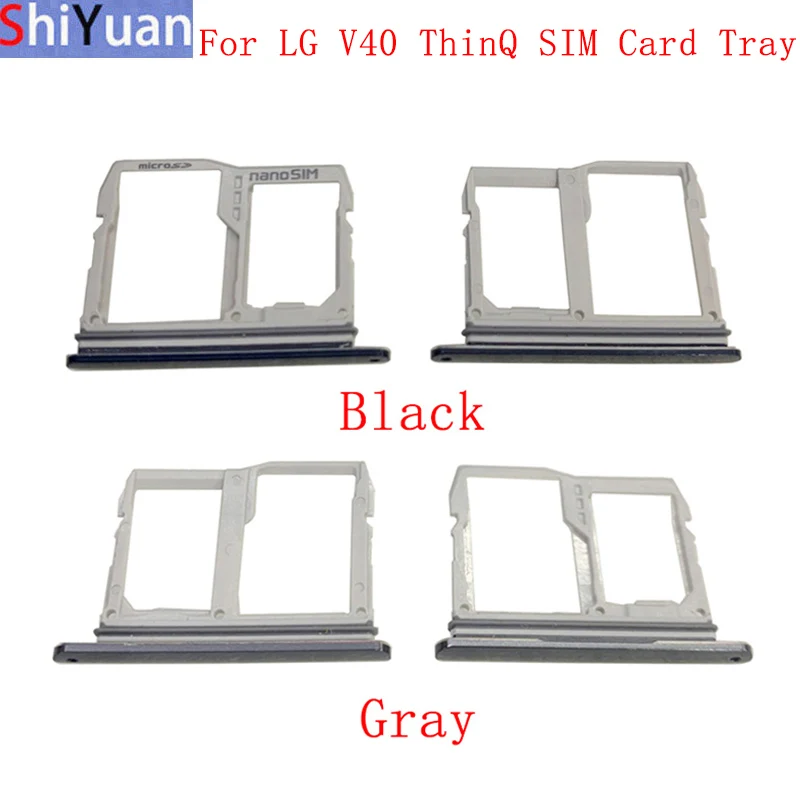 Memory MicroSD Card SIM Card Tray Parts SIM Card Slot Holder For LG V40 V50  V50S G8X ThinQ Sim Card Tray Replacement Parts