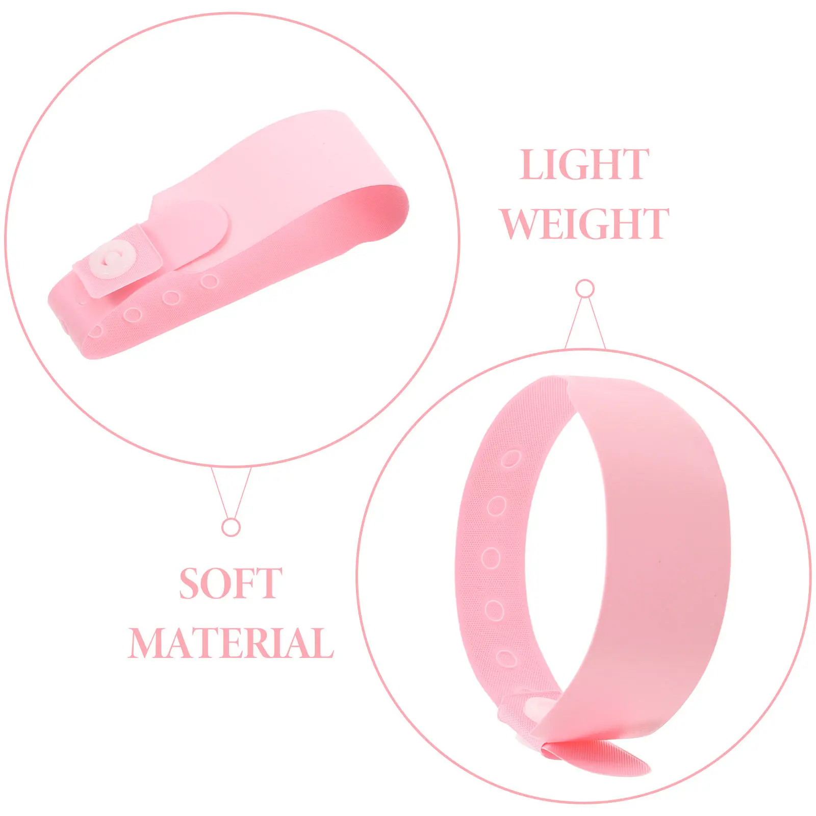 

100 Pcs Event Bracelets Colored Wristbands Hospital Adjustable Medical Pink Baby Identification Elderly Information