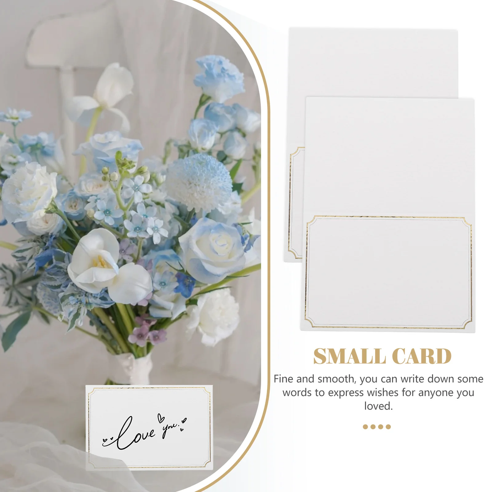 

30pcs Gold Foil Greeting Cards Smooth Paper Perfect for Writing Birthday Thanksgiving Christmas Party Supplies