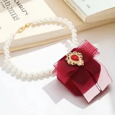 

Elegant Ring Holder Tuxedo Proposal Engagement Supplies Accessories Small Formal Fashion Necklace Bow Tie Necklace For Dogs Pet