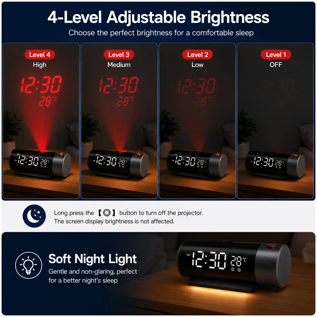 Thumbnail 4 - #10 Trending LED Bedside Alarm Clocks Right Now