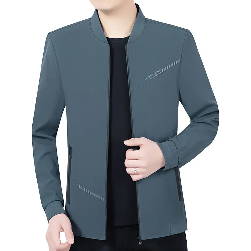 

2023 Spring and Autumn Season Middle and Young Men's Jacket Thin Comfortable Casual Top Trendy New Coat