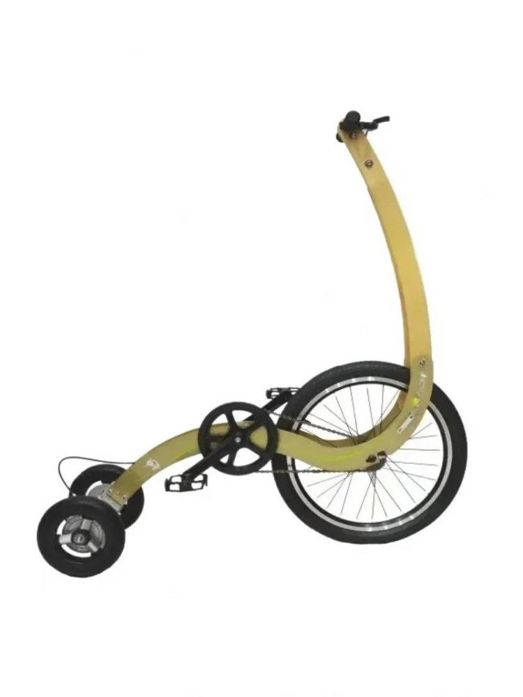 AliExpress NONE Fold 20 Inch Big Wheel Fitness Stand Up Bike, Exercise Balance Training full Body Workout Half Bicycle
