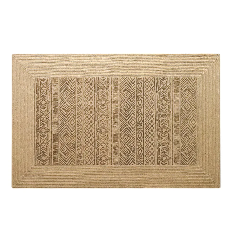 Bed and Breakfast Jute Carpet Living Room Sofa Coffee Table Mat Bohemian American Ethnic Retro