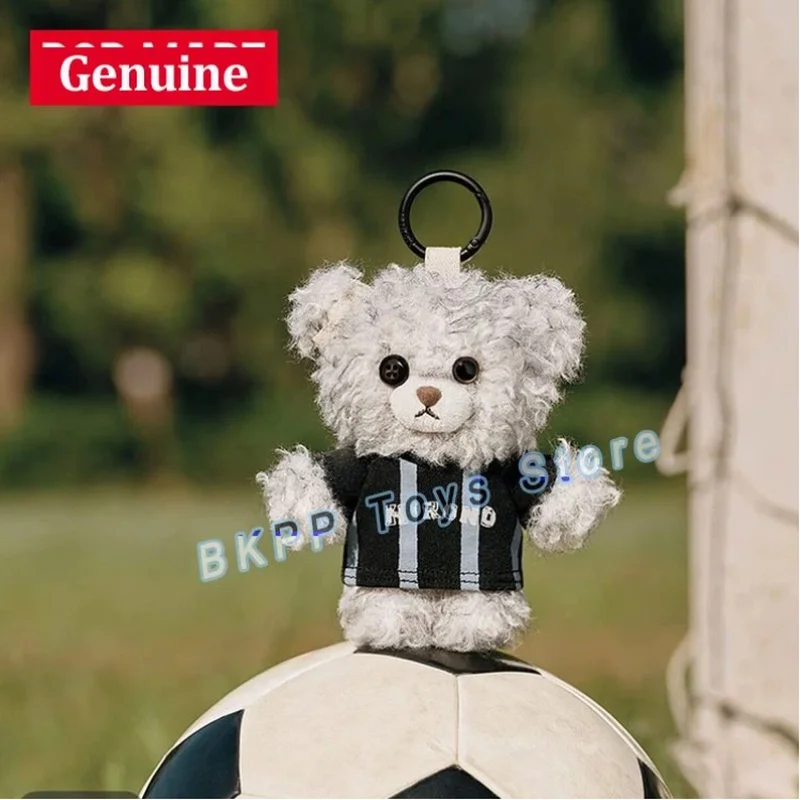 

POP MART Hirono Whistle Bear Plush Pendant Gray Curly Fur Stuffed Toy Keychain Bag Charm Decorative Gift For Adult Collectors