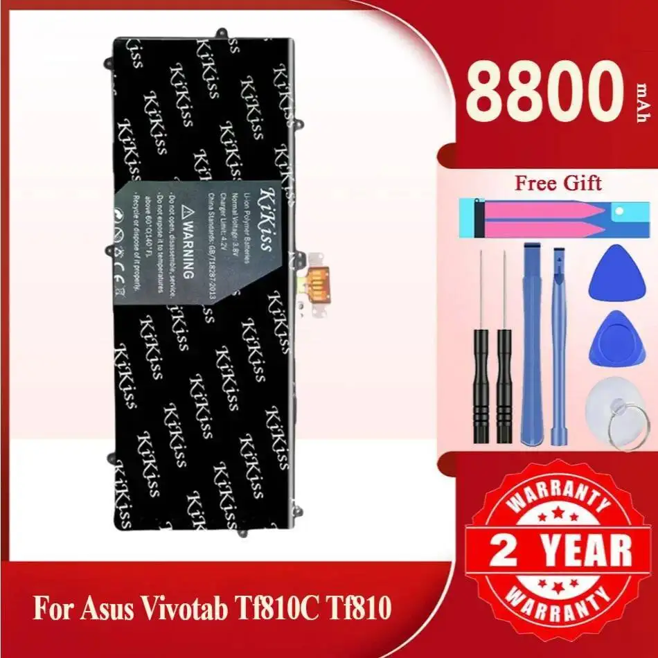 

8800Mah Kikiss Battery C12-TF810C For Asus Vivotab TF810C TF810