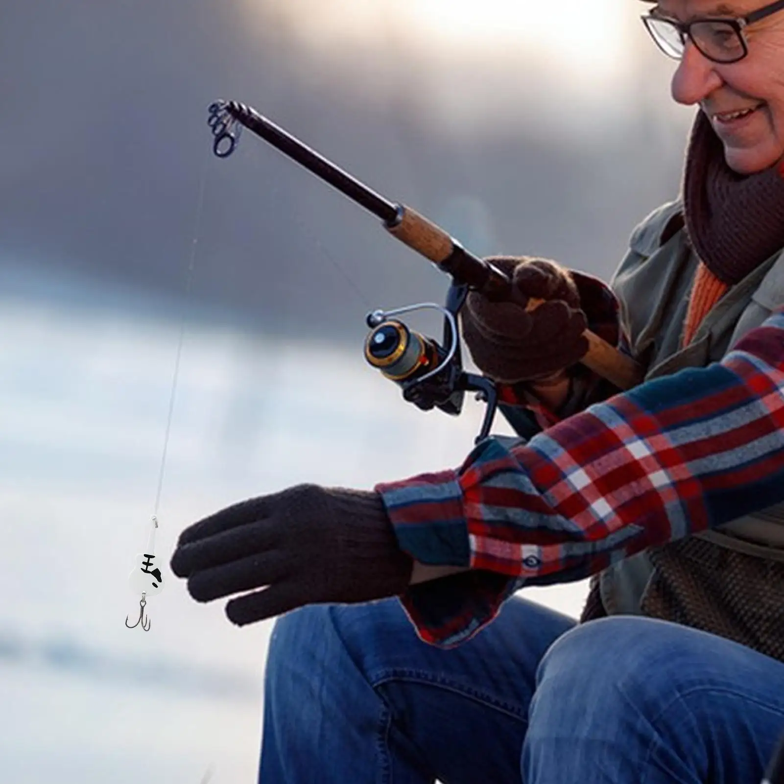 

Приманки для окуня, пресноводная рыбалка, крючки для приманки, 5 шт., реалистичная гитара, блестки, приманки для морских рыболов, пресноводный ручей, река, озеро