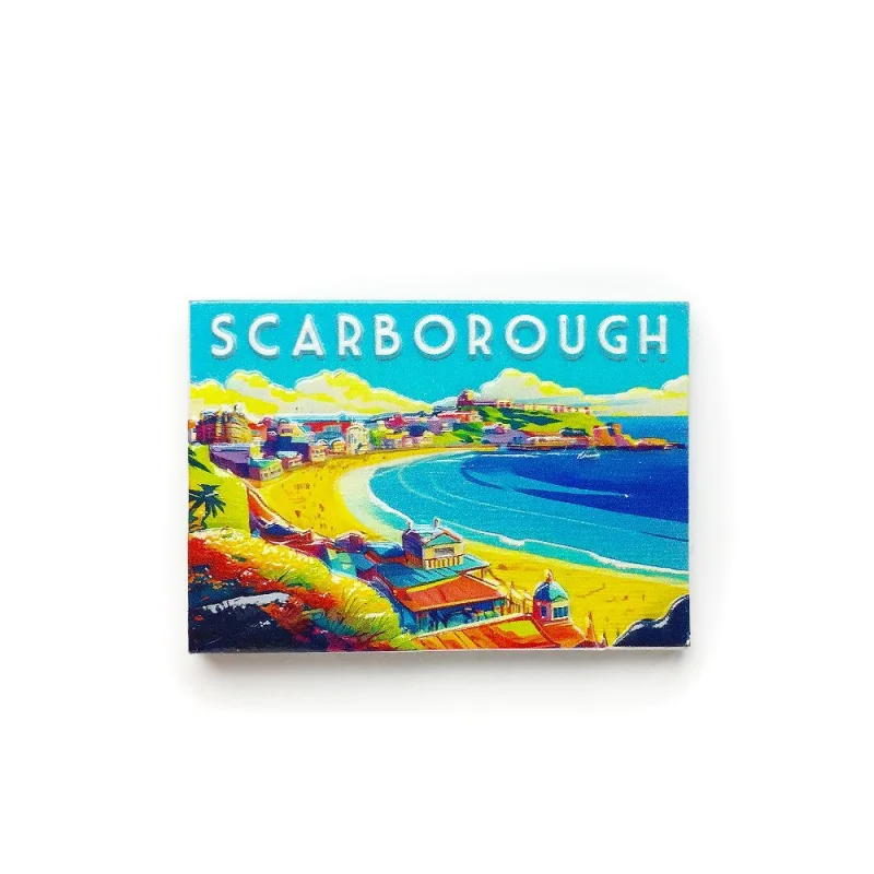 

UK Scarborough Tourist Souvenir Creative Seaside Scenery Decorative Magnetic Fridge Magnet