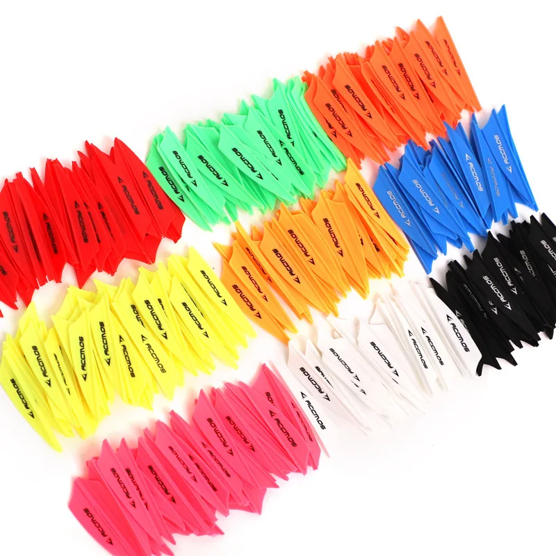 

36/50/100pcs ACCMOS 1.89Inch Arrow Feather AIR Plastic Vanes for Arrows DIY Archery Shooting Hunting Accessory
