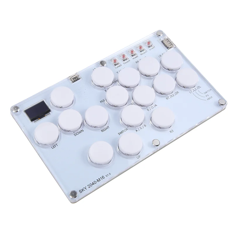 A30F-16Key Joystick Hitbox Keyboard Arcade Stick Controller For PS4/PS3/Switch/Steam Arcade Hitbox Controller Fight Sticks
