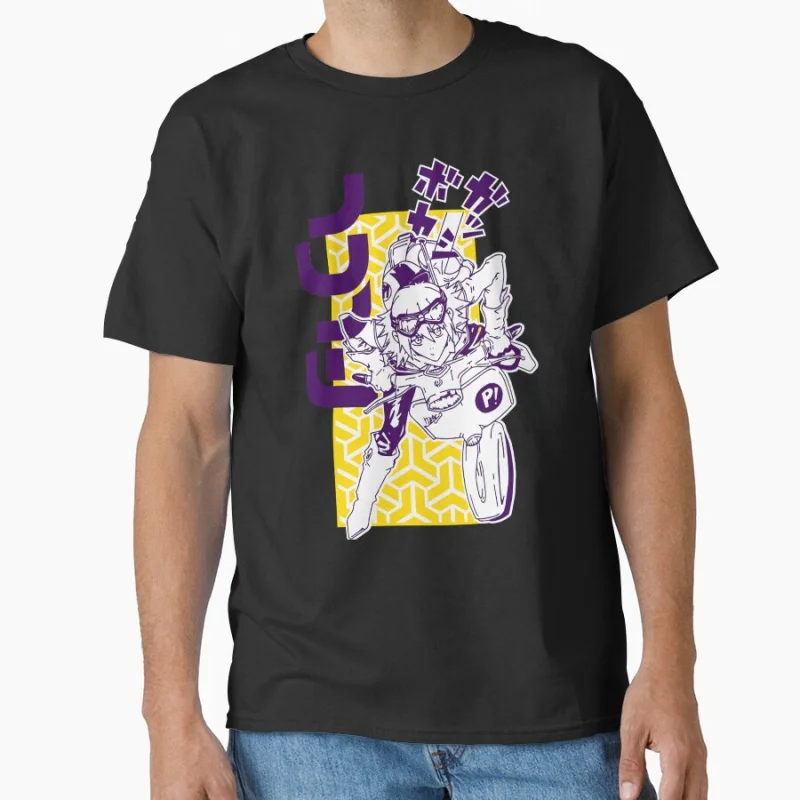 Koszulka męska Fooly Cooly FLCL 1027 Japan Anime, rozmiar L, grafika manga, nadruk, ubrania Y2k, koszulka z motywem kreskówkowym