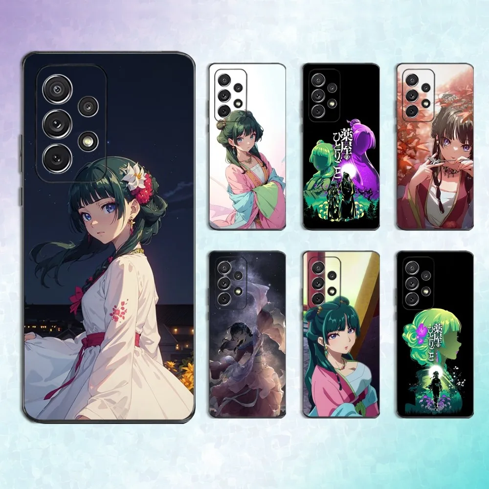 

A-Apothecary D-Diaries MaoMao Phone Case For Samsung S25,S24,S23,S22,S21,S20,S10,Ultra,Plus,Lite,FE,Soft Silicone Black Cover