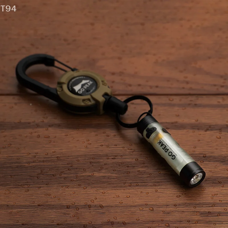 مصباح يدوي صغير الحجم للغاية مع مشبك مفاتيح، مصباح LED محيطي مدمج، بطارية طويلة الأمد، مثالي لتخفيف الكوارث، موديل 5050