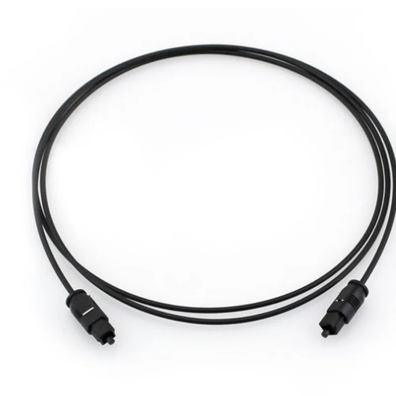 1M 2M 3M Optical Lead Digital สายออดิโอ Toslink สายไฟสีดำ SPDIF DVD DVT MD SPDIF Optical สายไฟเบอร์