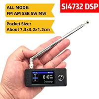 AMNVOLT ATS MINI SI4732 Radio Pocket DSP Radio Receiver FM AM MW SW SSB LSB USB, Upgraded Version, Built-in Ear Amplifier