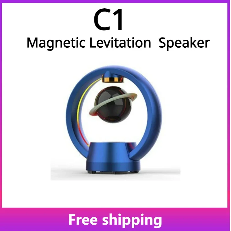 

Магнитная левитационная Bluetooth-Колонка C1 Для дома и офиса, высококачественные технологические настольные украшения, сабвуфер, стереоколонка
