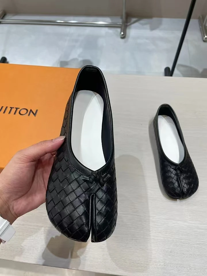 

Birkuir Женские туфли на плоской подошве с раздельным носком, лоферы без шнуровки, весенние туфли из овечьей кожи с мягкой подошвой, роскошные туфли для ленивых из натуральной кожи