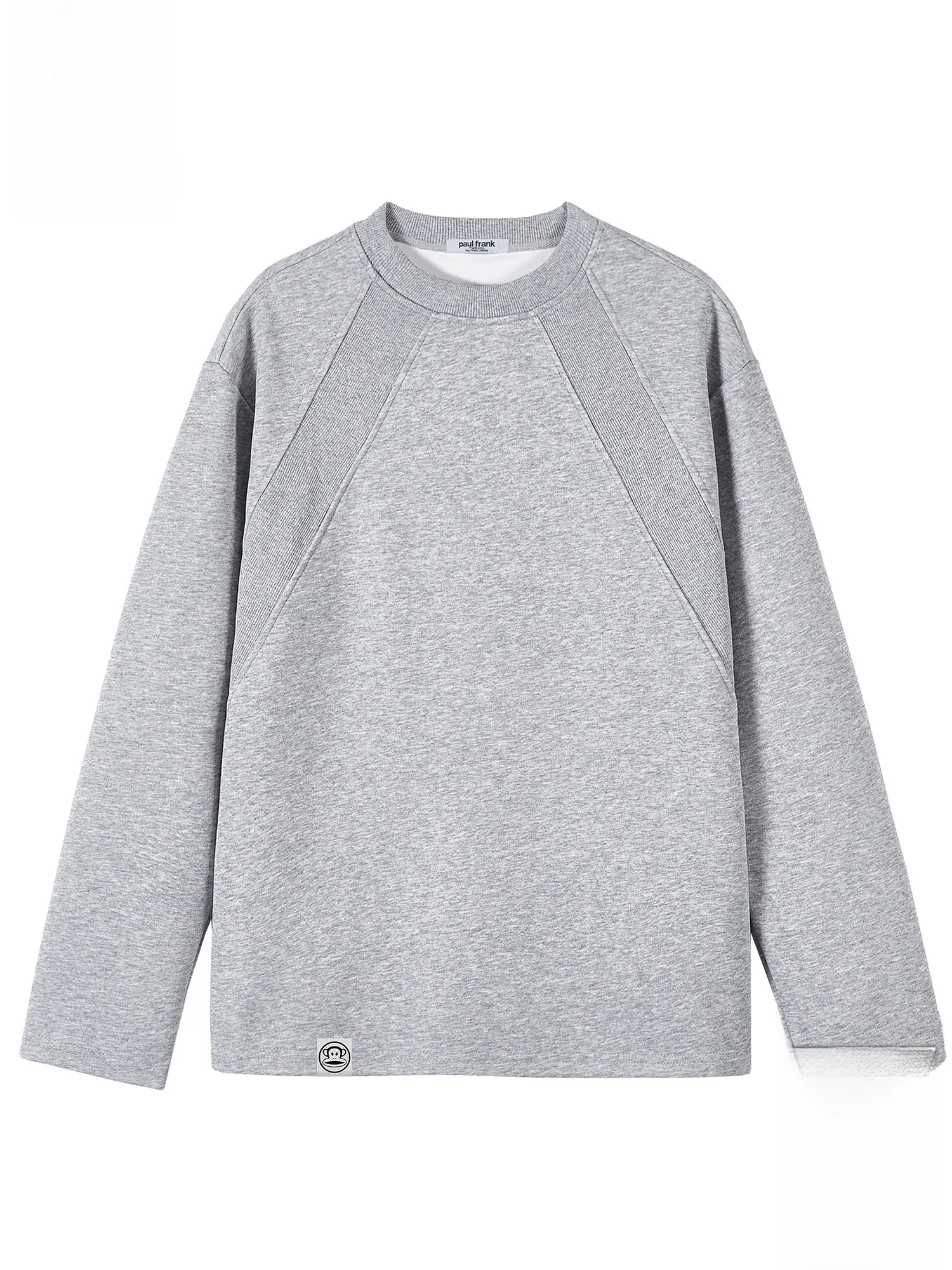 

Мужская модная футболка Paul Frank Spring American Deconstructed Heavyweight с длинным рукавом, круглым вырезом, из хлопка и полиэстера