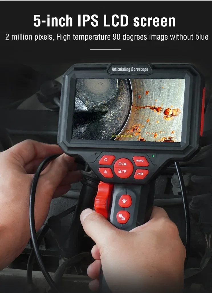 Analog Camera HD Endoscope Camera System Videoscope Industrial Sewer Camera Building Inspection With Steering Snake Tube