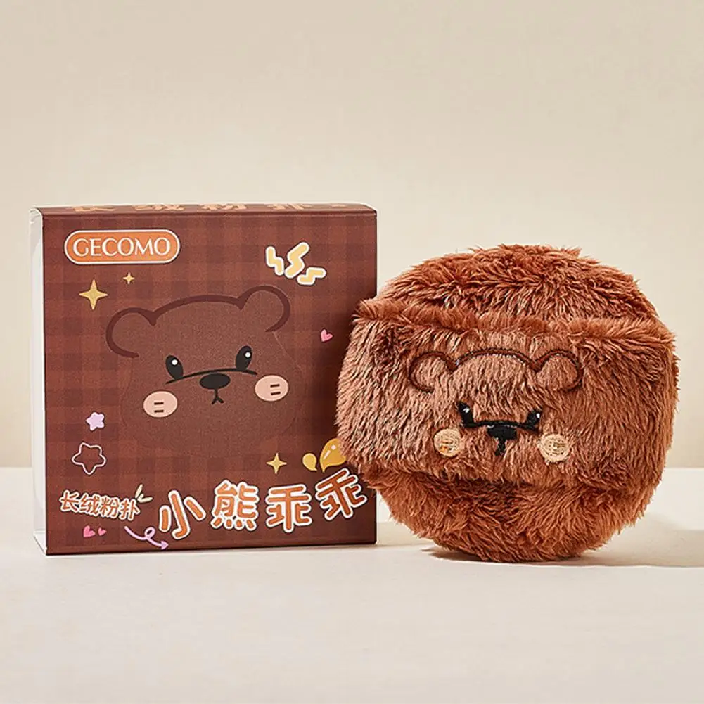 リトルベアパウダーパフフェイシャルメイクアップスポンジソフトベルベットスポンジ化粧品クッキーミキサーメイクアップファンデーションシェイプツールビューティーC9Y3