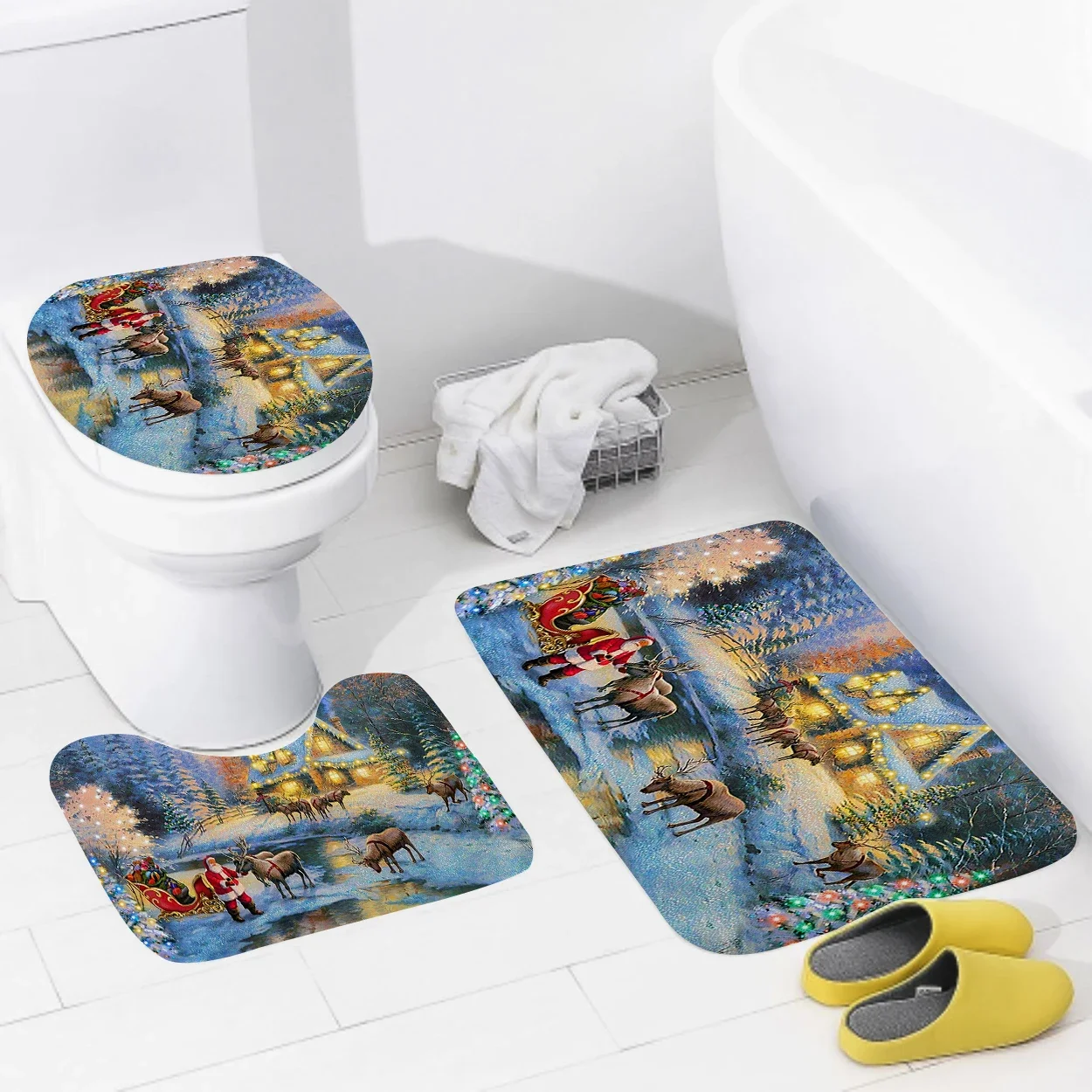 home bathroom floor mats Colorful animals Bath Foot mat modern bathroom accessories rug Toilet mat Bathtub anti-slip carpet