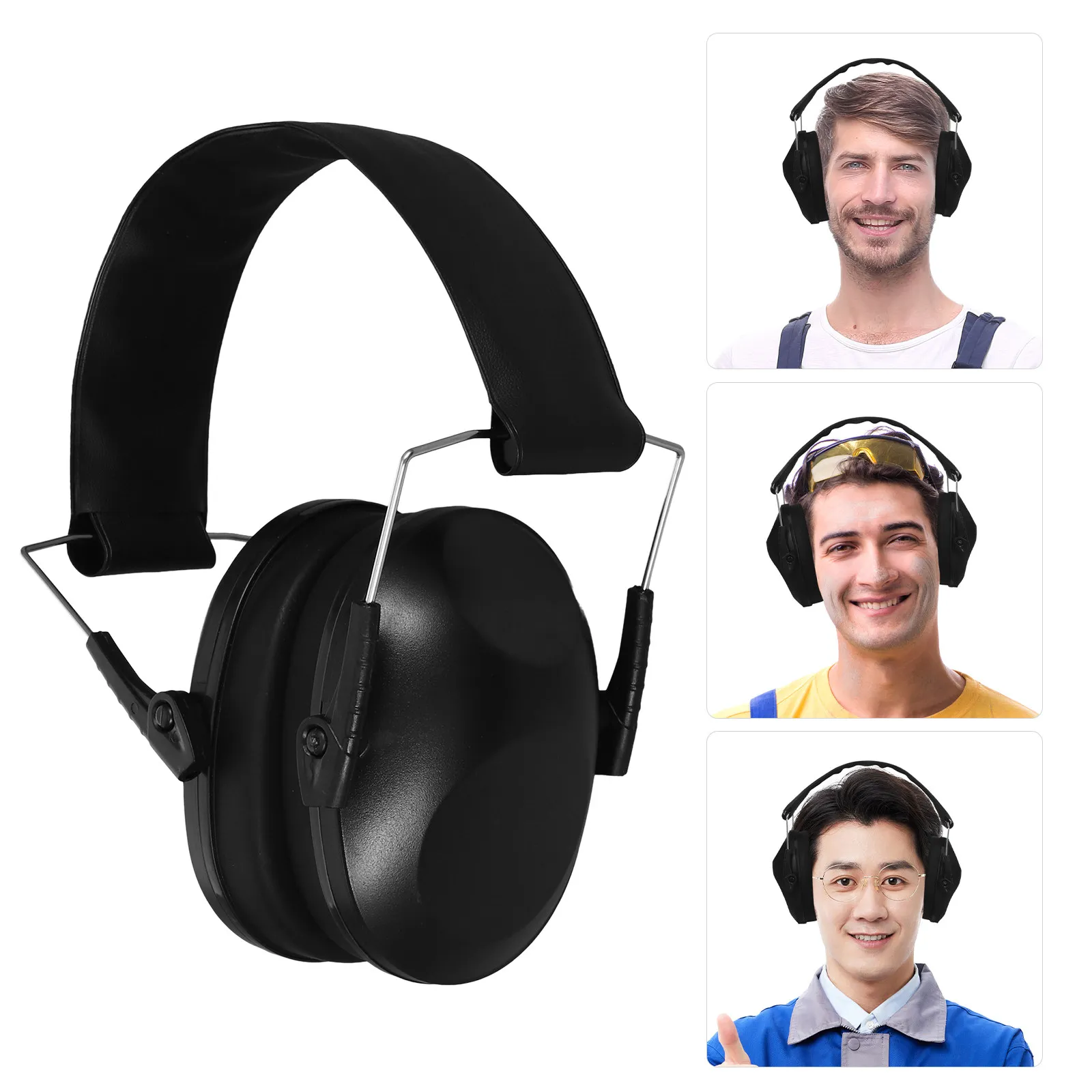 

Industrial Grade Ear Muffs for Noise Reduction Hearing Protection with Comfortable Padding Ideal for Workshop Studying Sleeping