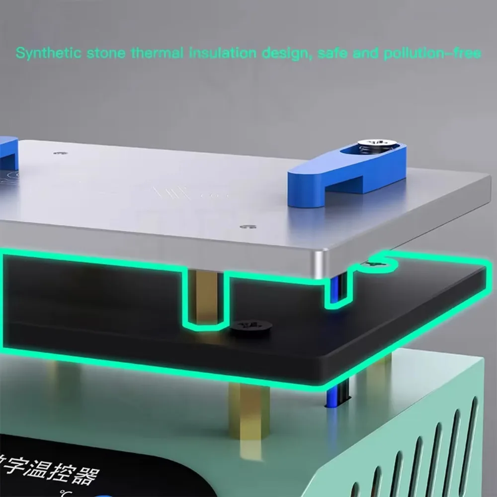 SK-H2 لوح تسخين صغير محطة التسخين المسبق درجة حرارة ثابتة محطة التدفئة أداة التدفئة الذكية الملقط المجاني