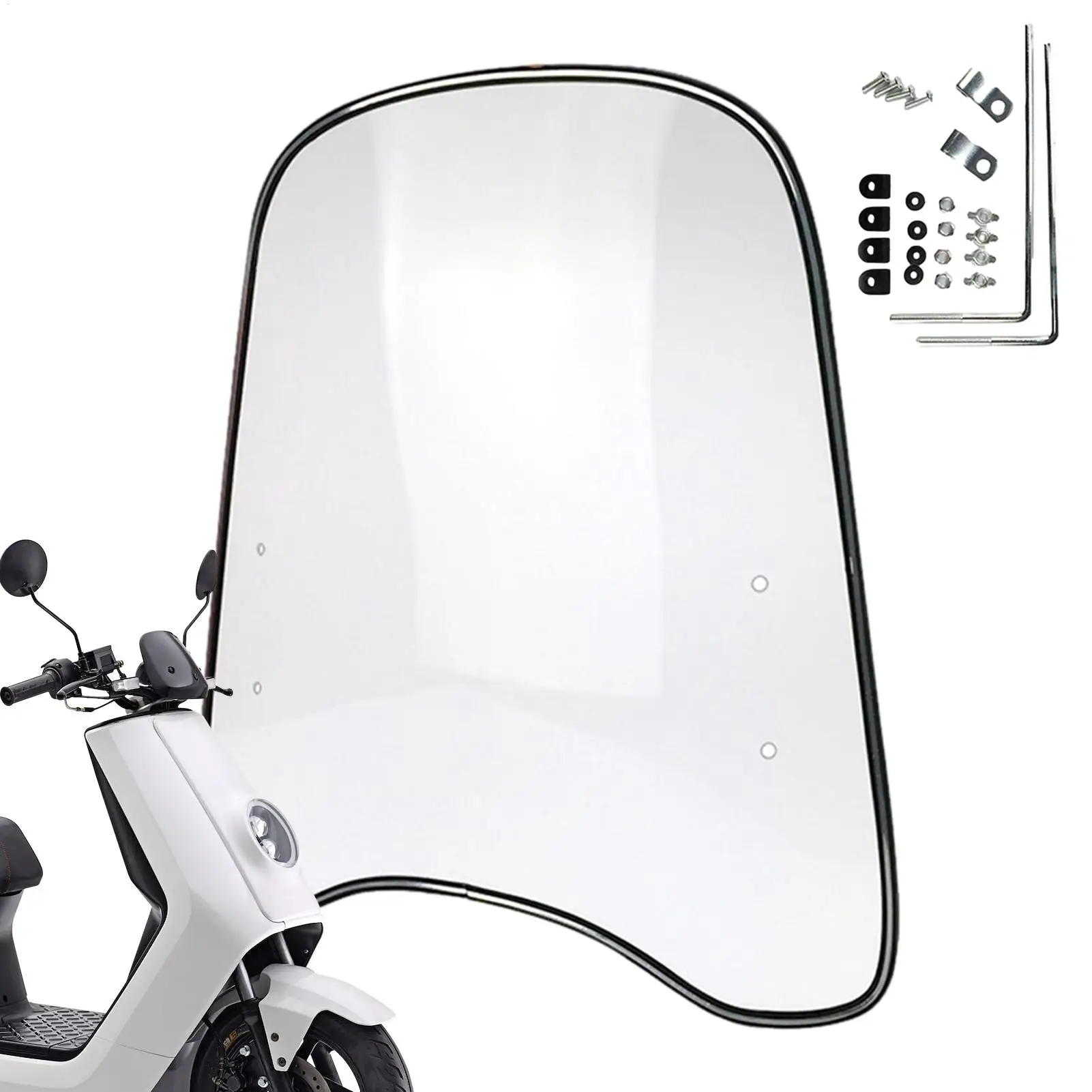 Universal Motocycle Windshield Extension Spoiler Windshield Widened Edging Wind Deflector For Motorcycle