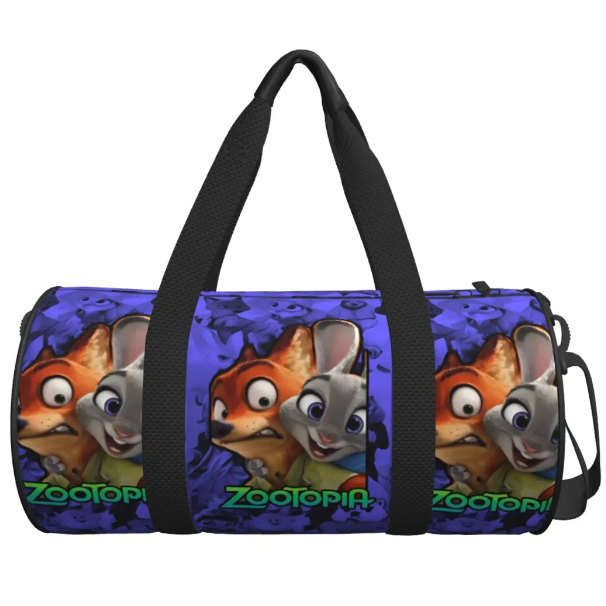 

Male Female Travel Bag Zootopia Judy And Nick Gym Bag Large Weekend Design Handbag Graphic Yoga Sports Bag