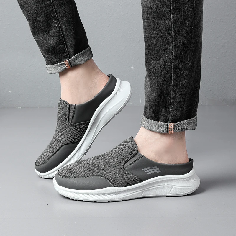 

Men's Fashionable Shock Absorbent Quick Dry Slippers Breathable Comfortable Indoor Outdoor House Slippers ，free shipping shoes