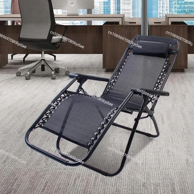 Outdoor Camping Beach Chair Office Lunch Zero Gravity Folding Lounge Chair Garden Balcony Chair