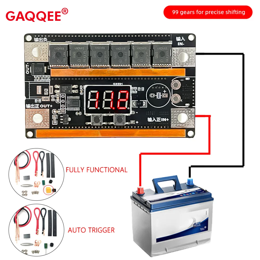 99 Gear Spot Welder Portable DIY Spot Welding Machine 18650 Lithium Battery Energy Storage PCB Circuit Board Soldering Equipment