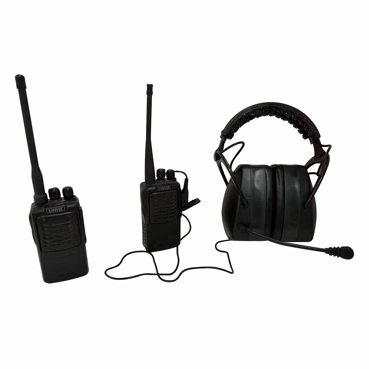 Professional Tactical Intercom Headphone with Protective Earmuffs Electronic Ear Protection for Hearing