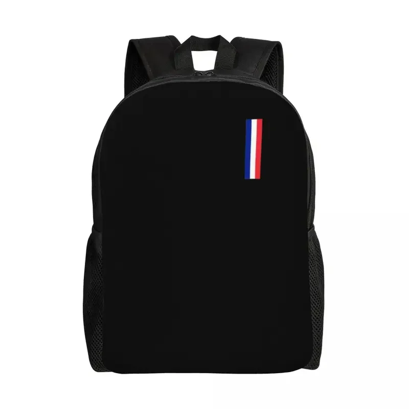 Custom Flag Of France Backpacks for Women Men School College Student Bookbag Fits 15 Inch Laptop France Patriotic Bags