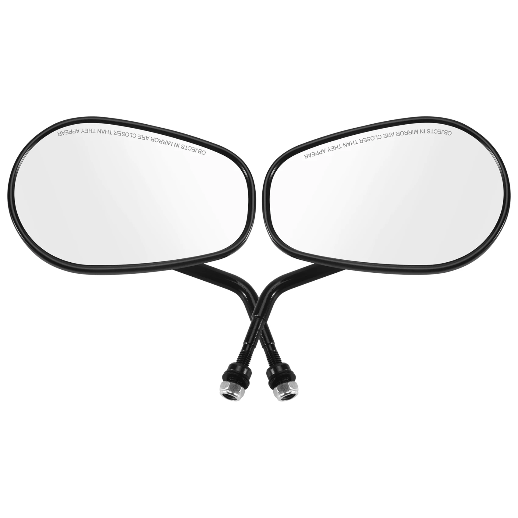 

Black Matte Motorcycle Side Mirrors For Davidson Xl 883 1200 Cruiser Touring