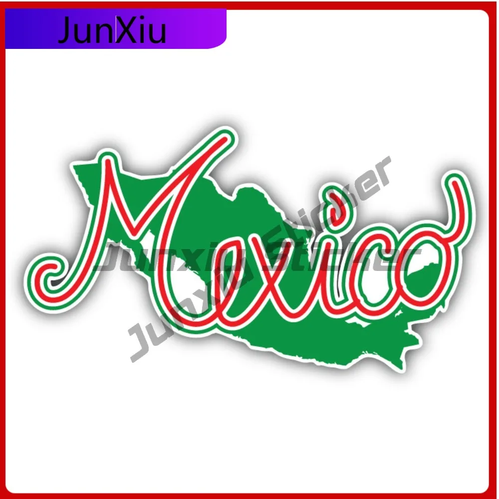 

Mexico Map Slogan Cool Premium Vinyl Creative Truck Decal Accessory Waterproof Car Laptop Window Bumper Auto Exterior Gift