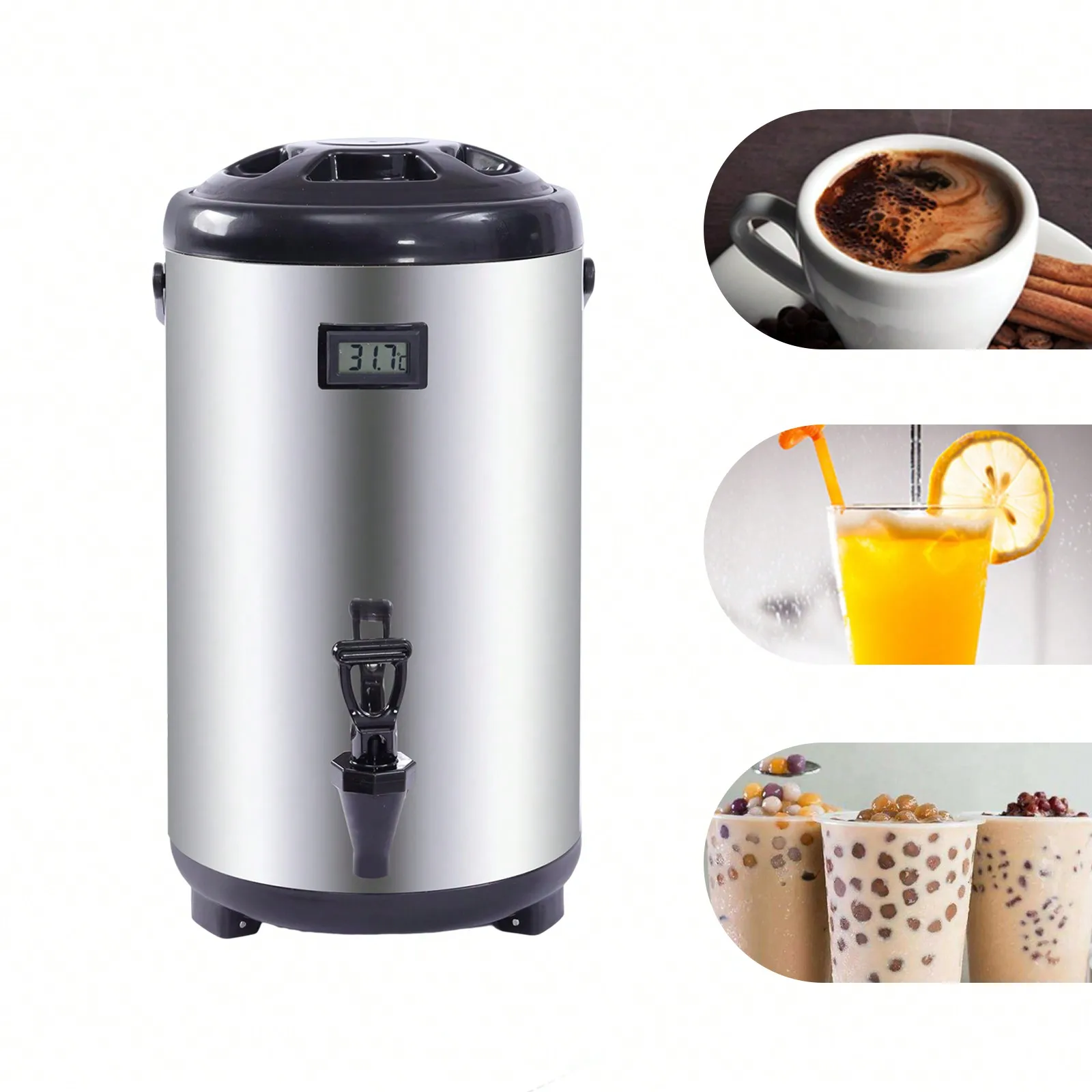 

Stainless Steel Insulated Beverage Dispenser – Insulated Thermal Hot&Cold Beverage Dispenser With Spigot For Coffee