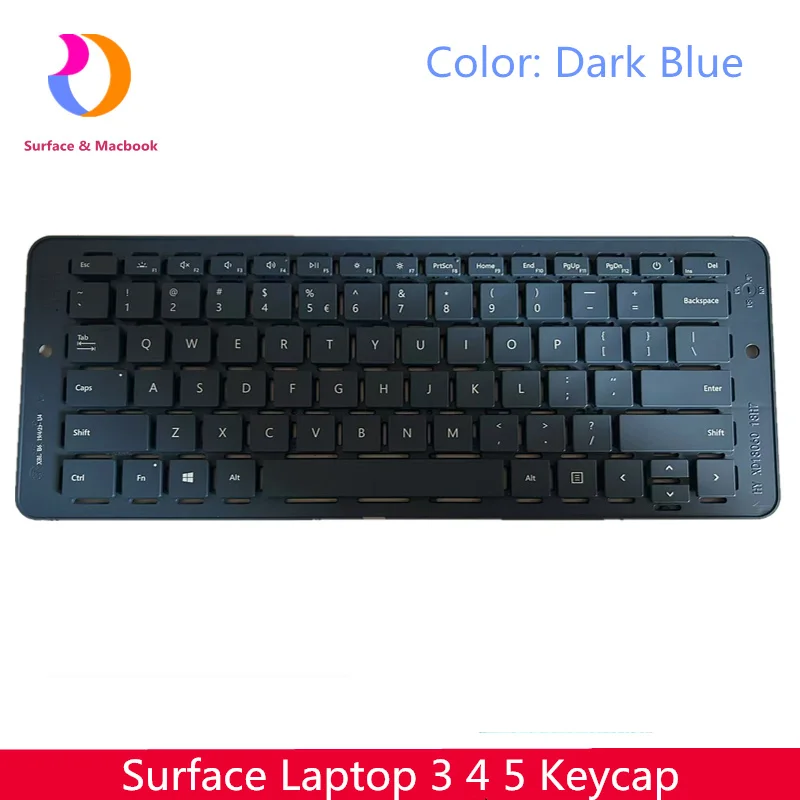 جديد لأجهزة الكمبيوتر المحمول Microsoft Surface 3 4 5 غطاء مفتاح 1868 1867 1872 1873 1950 1951 1958 1959 أزرق داكن الولايات المتحدة