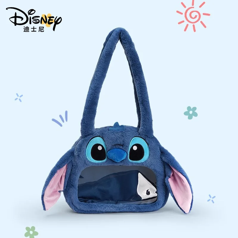 Disney Stitch Leisure Armpit Bag Plush Shoulder Bag Cartoon & Cute Travel Bags Valentine\'s Day Gift