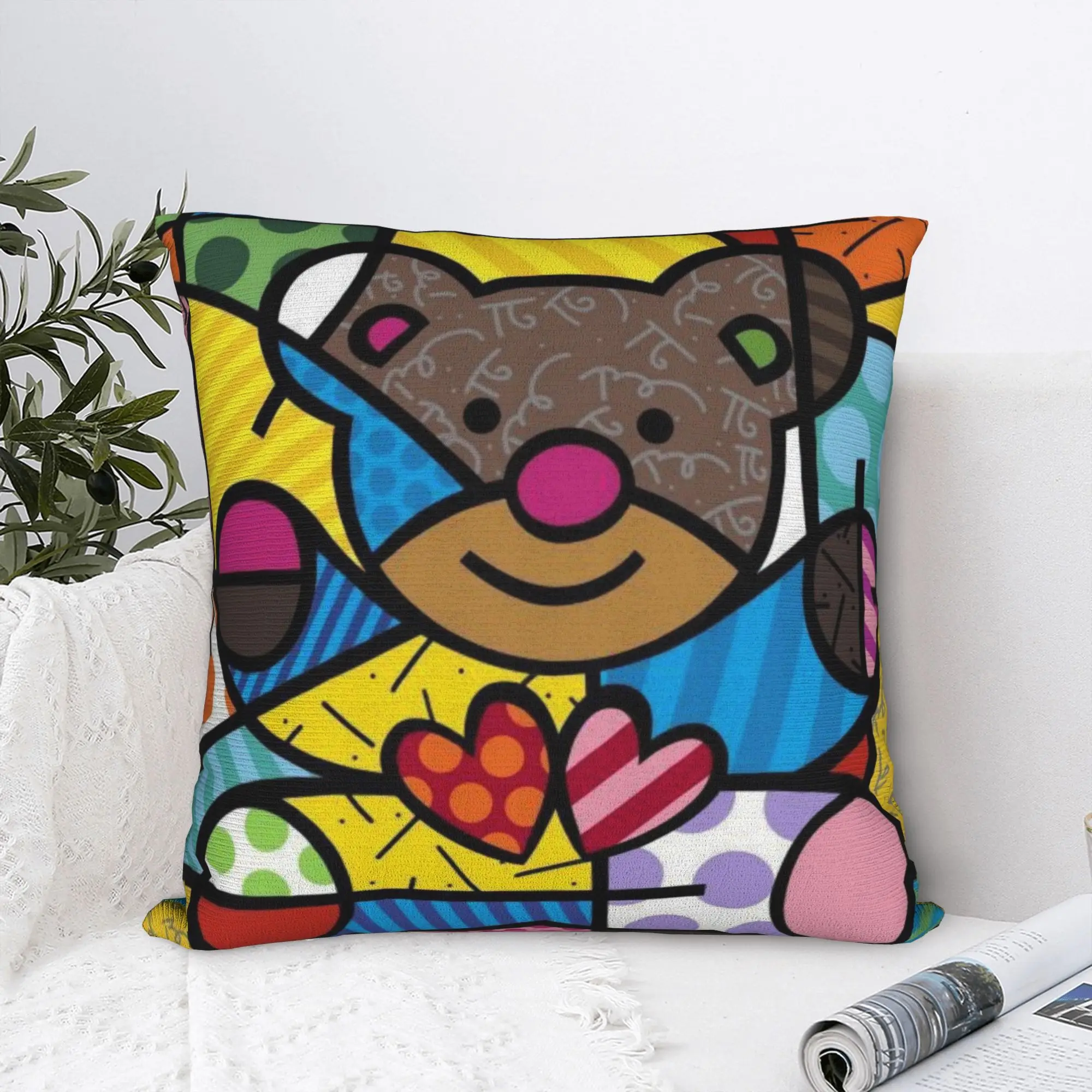 B-BrittoES Pillow Case  Fashion Pillow Cover Square Pillowcases For Wedding Party Home Decor